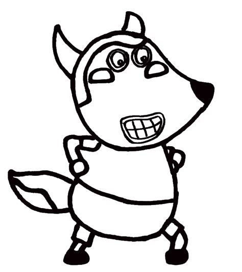 Wolfoo Coloring Pages